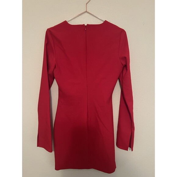 Likely Long Sleeve “Manhattan” Dress Size 4 Red - Picture 7 of 10